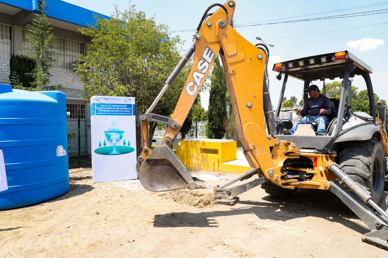 Por: Cortesía Lula Pineda Inicia construcción de segunda ecotecnia en planteles educativos de San Andrés Cholula