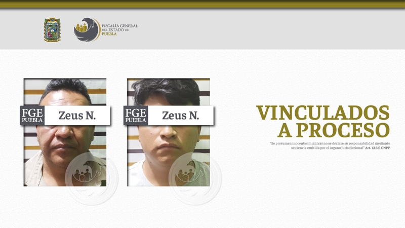 Por: Cortesía Padre e hijo son detenidos en Huejotzingo por robo y agresión a autobús de "Fidel Rueda"