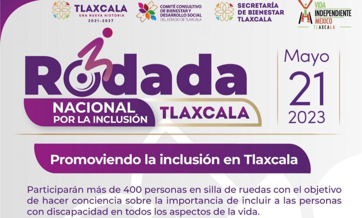 Invita secretaría de bienestar de Tlaxcala a rodada nacional por la inclusión