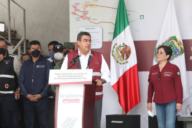 Por: Cortesía Afirma gobierno estatal que todas las rutas de evacuación del Popocatépetl son transitables