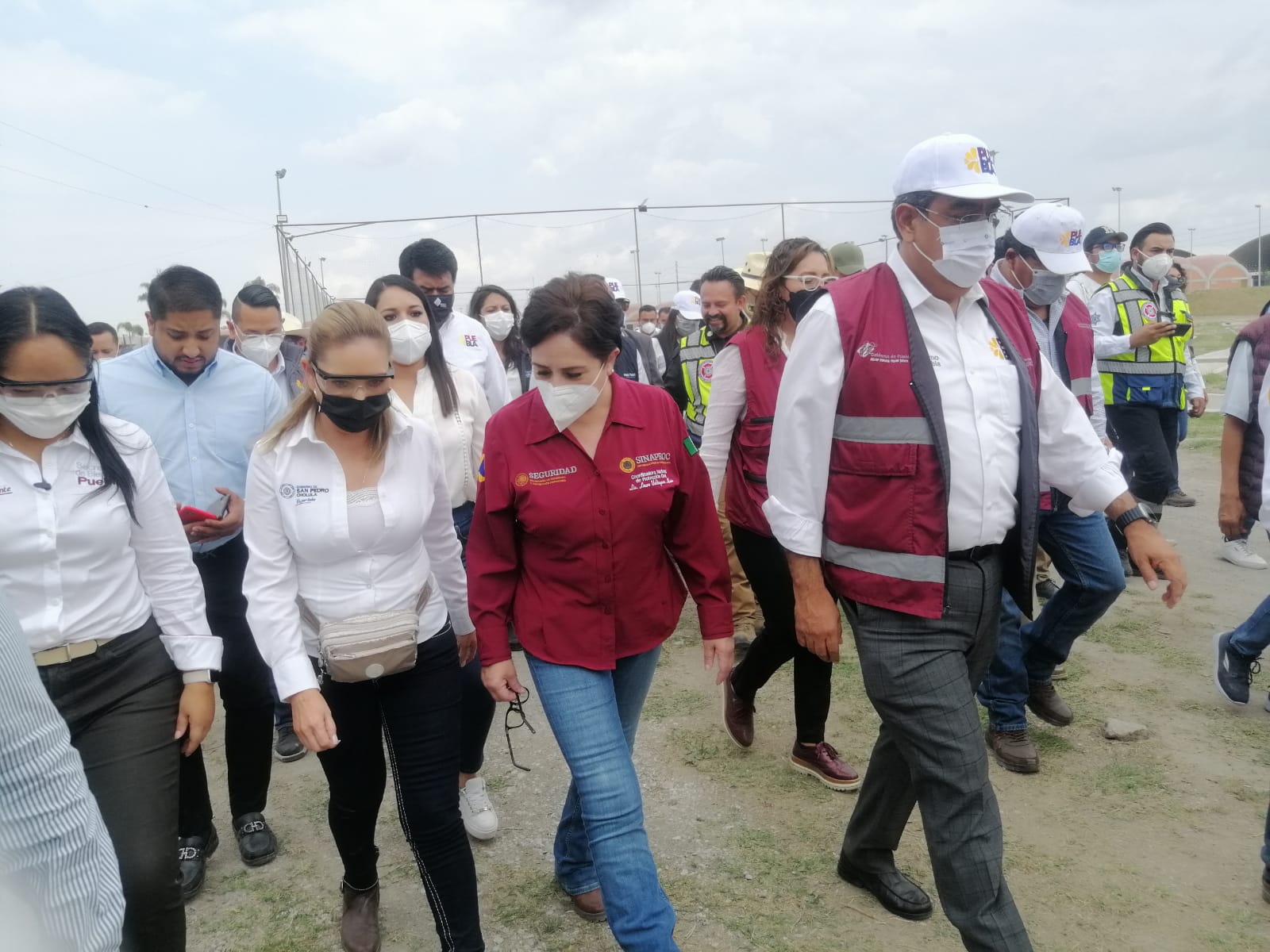 Supervisan los tres niveles de gobierno refugio en San Andrés Cholula  