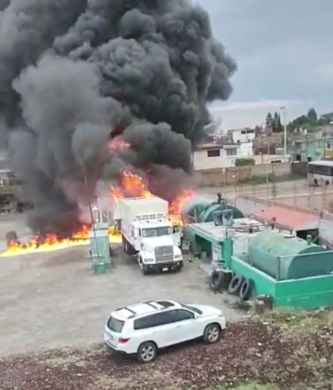 Confirma Ayuntamiento de San Pedro Cholula explosión en un tanque de almacenamiento de diésel