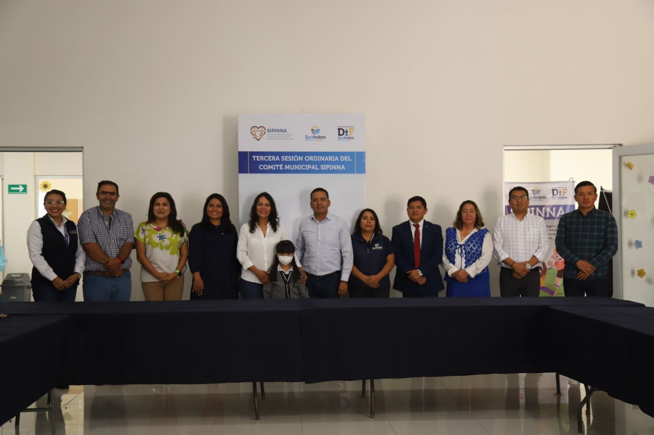 Comunicado oficial Ayuntamiento de San Andrés Cholula lleva a cabo la tercera sesión ordinaria del SIPINNA