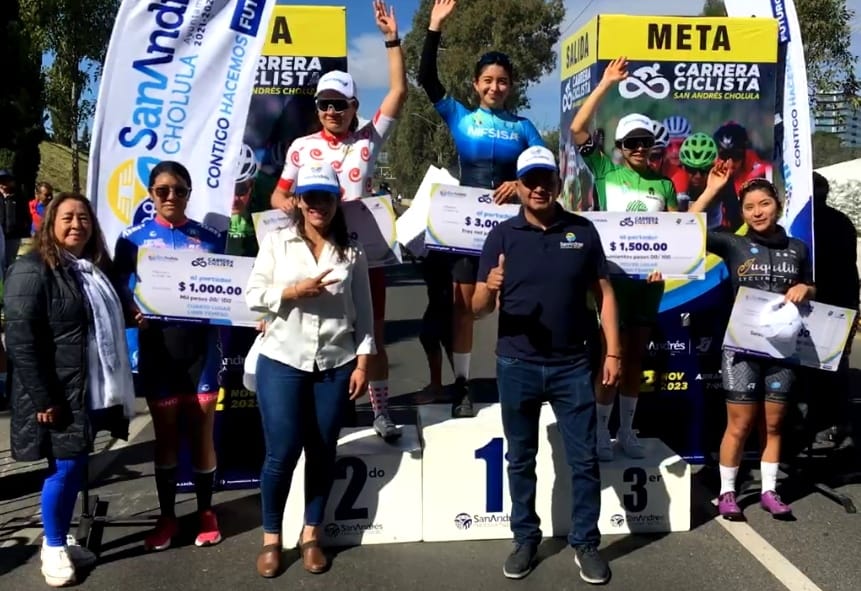 Todo un éxito la “Carrera Ciclista 2023” celebrada en San Andrés Cholula