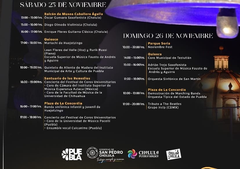 Comunicado oficial Gobierno de Cholula presenta las actividades del Festival Vaniloquio 2023