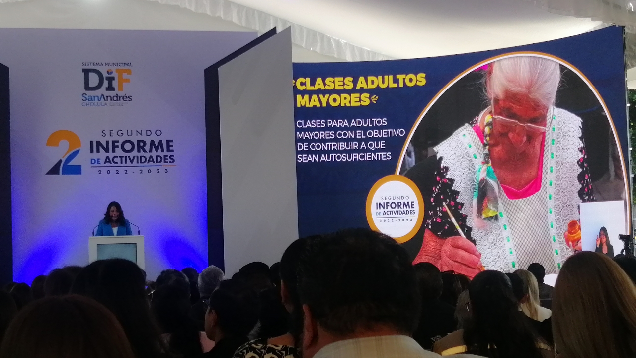 SMDIF cuida con sensibilidad y pasión diariamente la confianza de los sanandreseños: Guadalupe Cuautle en su 2º Informe de Labores