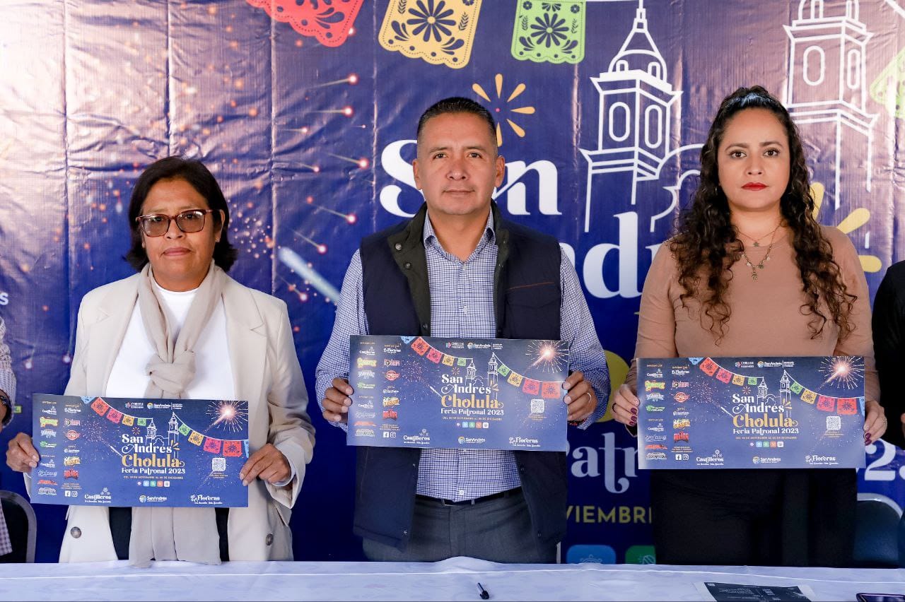 Presenta Mundo Tlatehui actividades de la Feria Patronal San Andrés Cholula 2023