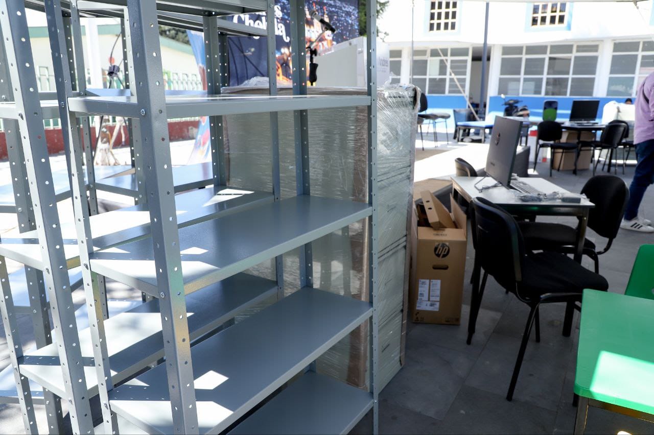 Comunicado oficial inicia Mundo Tlatehui equipamiento de las bibliotecas de San Andrés Cholula