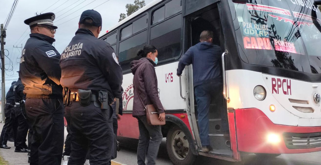 Mantiene vigente policía de San Andrés Cholula Operativo Pasajero Seguro