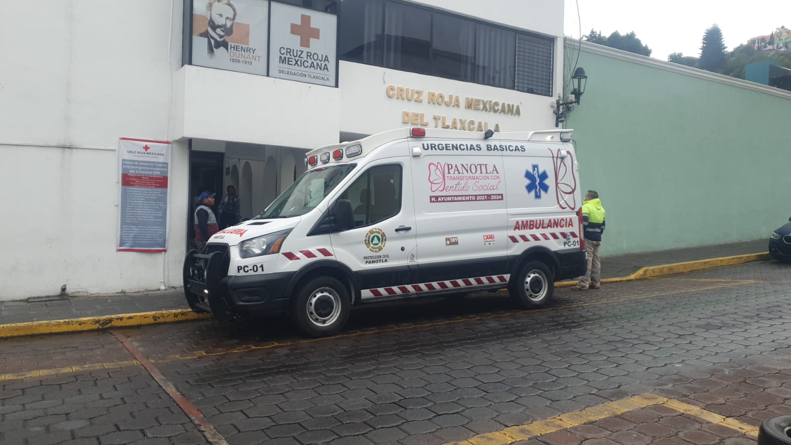 Trágico deceso de bebé de seis meses a las afueras de la Cruz Roja Mexicana, en Tlaxcala