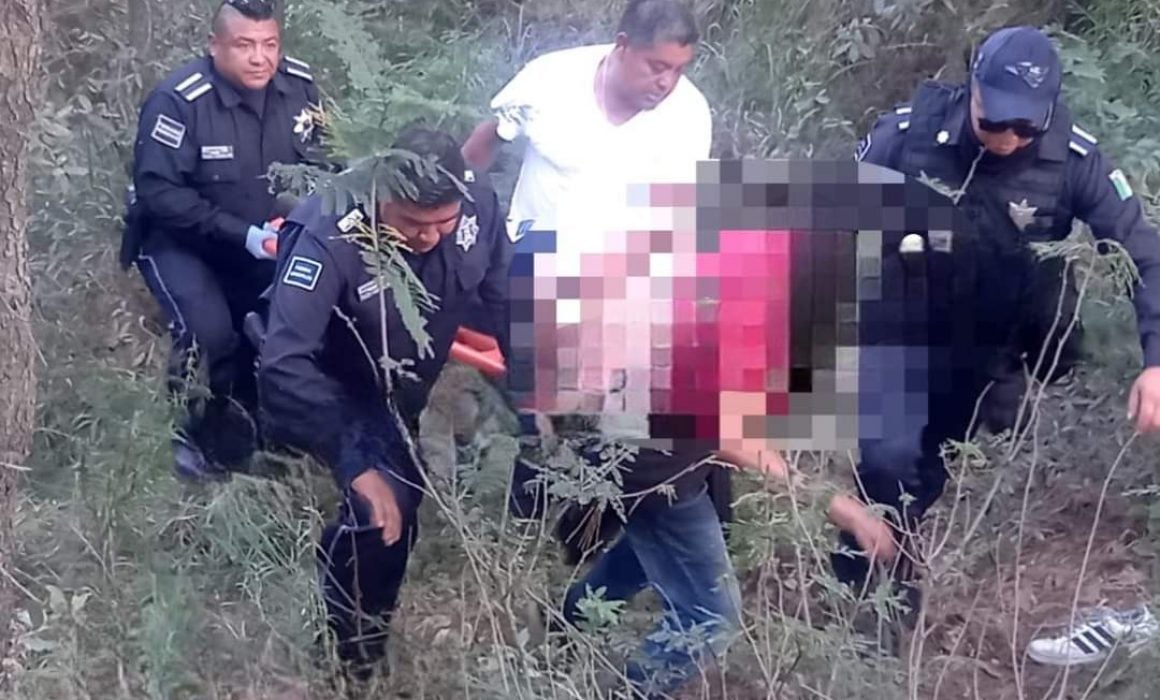 Maniatado y con un disparo, hallan a hombre en barranca de SPM