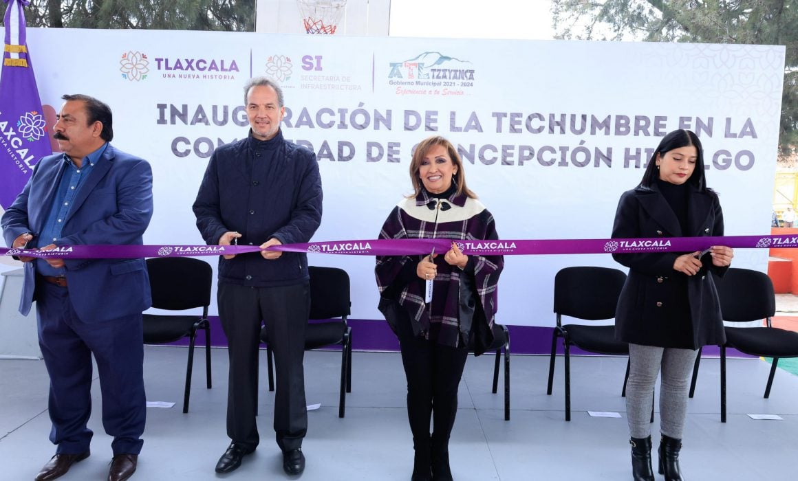 Por: Cortesía Entregó Lorena Cuéllar infraestructura pública en Atlzayanca