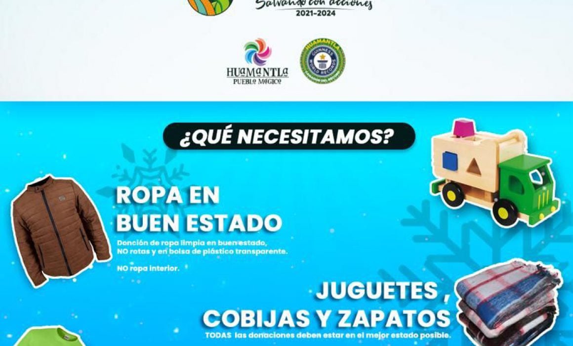 Invita Coordinación de la Juventud a sumarse a la campaña “Huamantla sin frío“