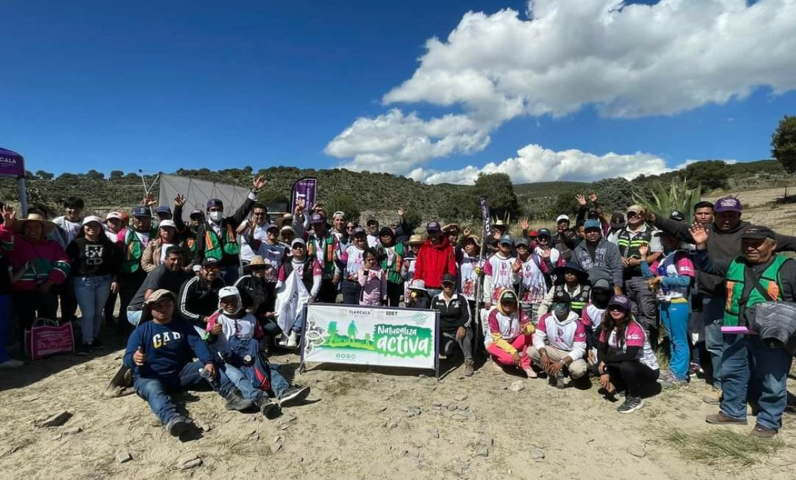 Disfrutan tlaxcaltecas de la activación física junto a la naturaleza en fin de semana