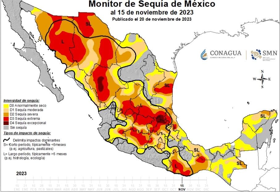 Más del 90% del estado se mantiene libre de sequía: MSM