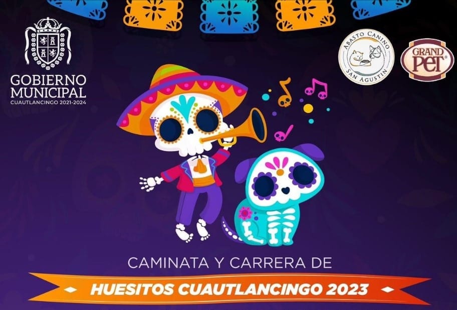 Caminata y Carrera "Huesitos Cuautlancingo 2023" celebra el Día de Muertos con una carrera temática de disfraces