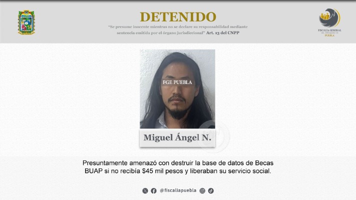 Por: Cortesía Alumno de la BUAP intentó extorsionar a trabajadora para que liberaran su servicio social
