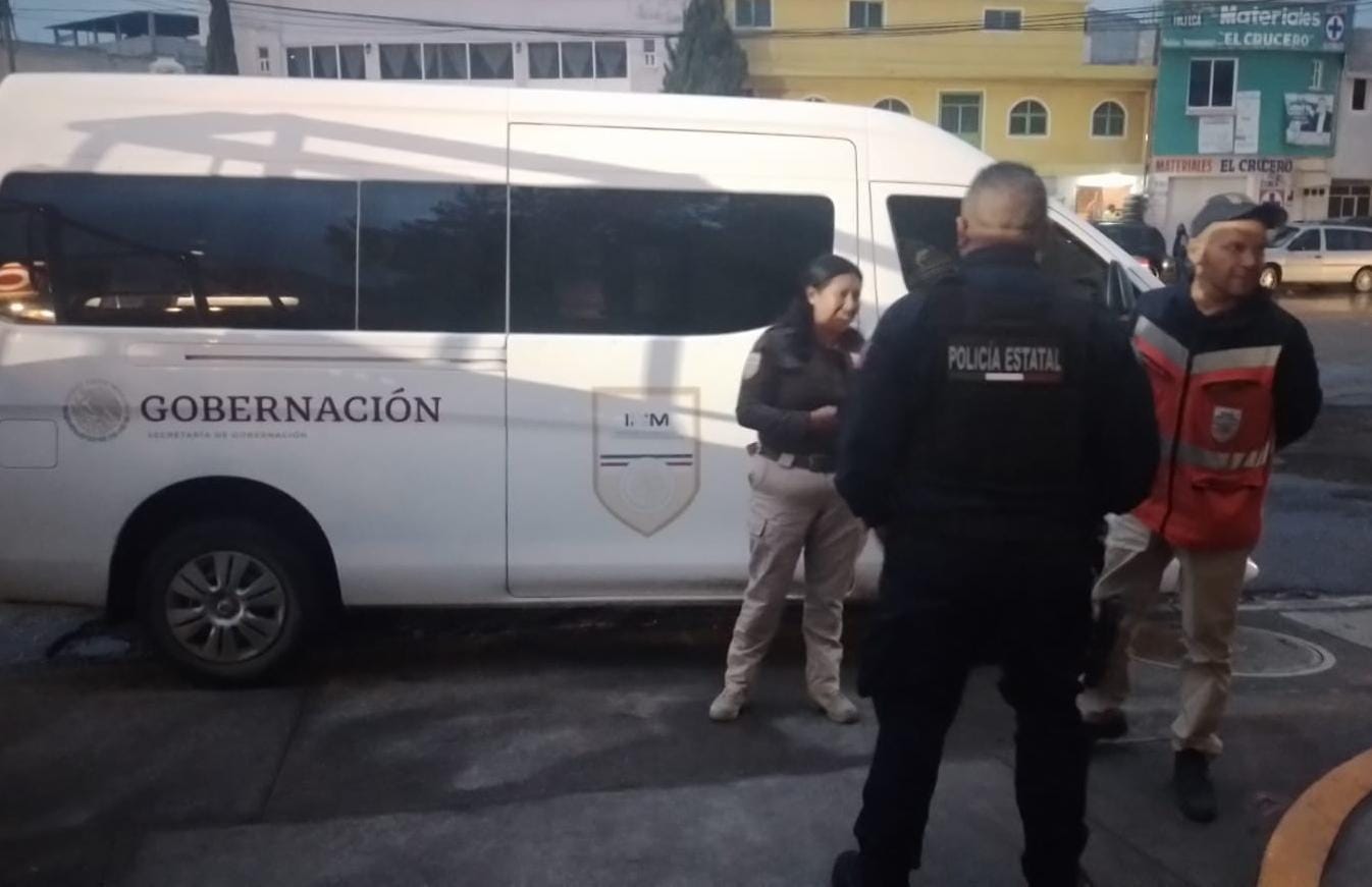 Aseguran a siete migrantes haitianos en Calpulalpan