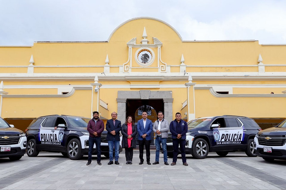Por: Cortesía Lula Pineda San Andrés Cholula refuerza la seguridad con seis nuevas patrullas Chevrolet 2023