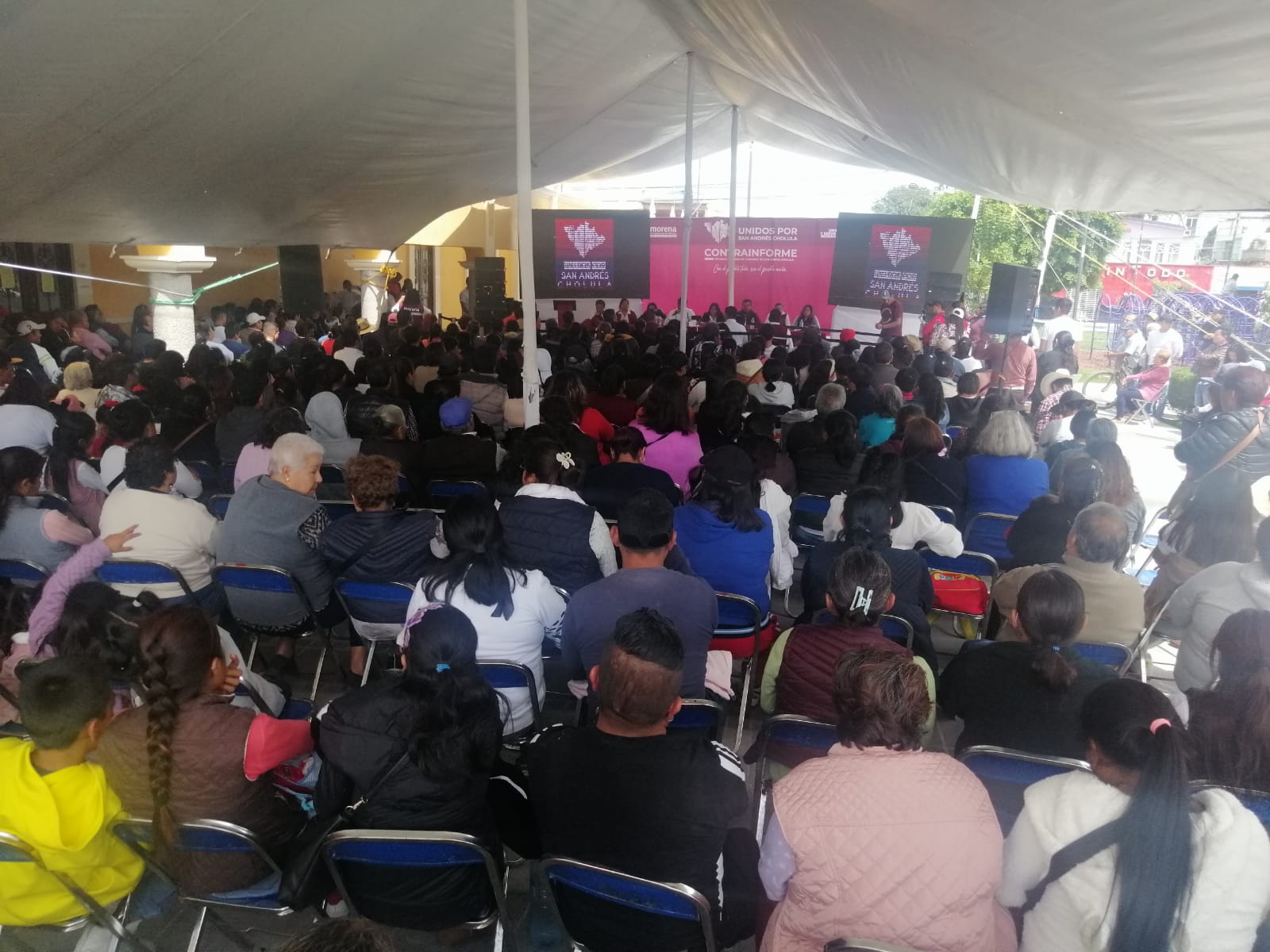 Por: Cortesía Lula Pineda “Unidos por San Andrés Cholula” lleva a cabo contrainforme
