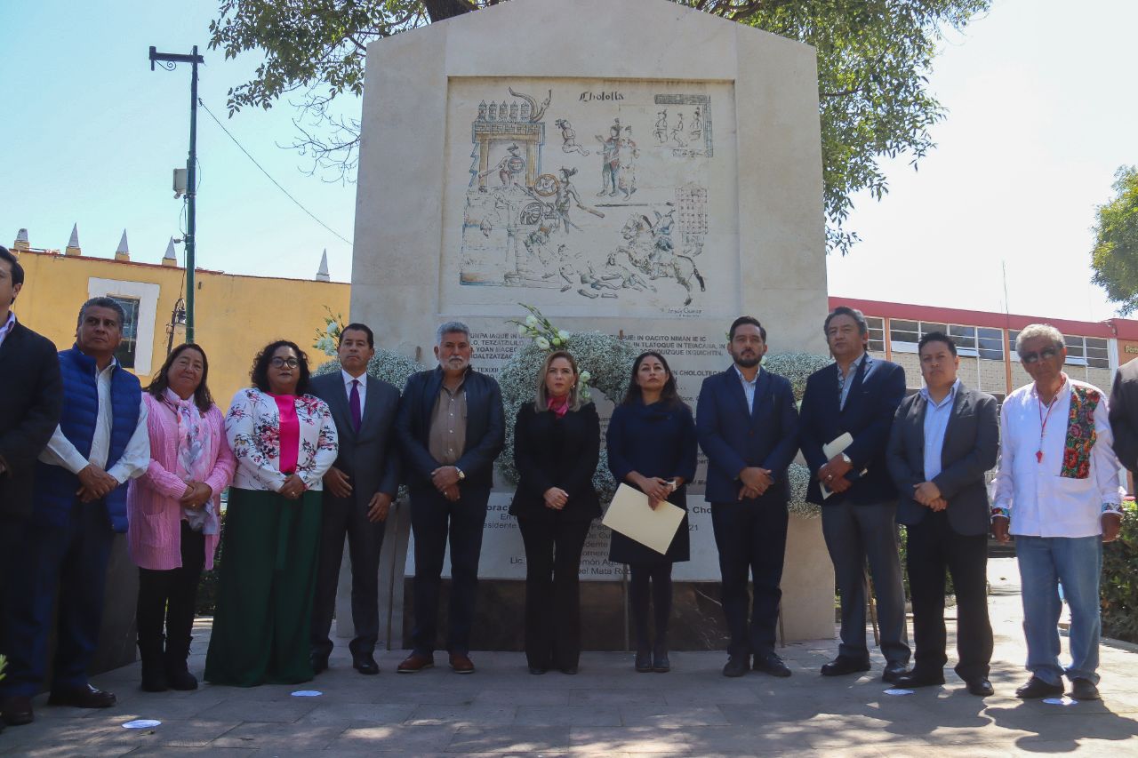 Encabeza Paola Angon ceremonia conmemorativa a los 504 años de la Matanza de Cholula
