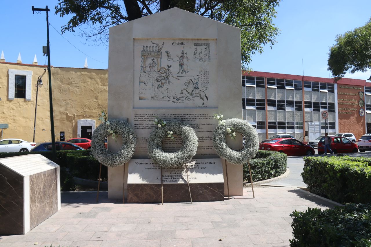 Comunicado oficial Encabeza Paola Angon ceremonia conmemorativa a los 504 años de la Matanza de Cholula