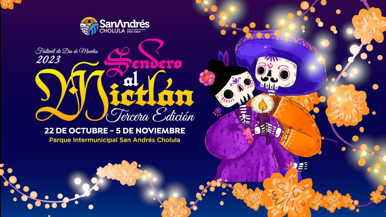 Presenta Ayuntamiento de San Andrés Cholula la tercera edición "Sendero al Mictlán"