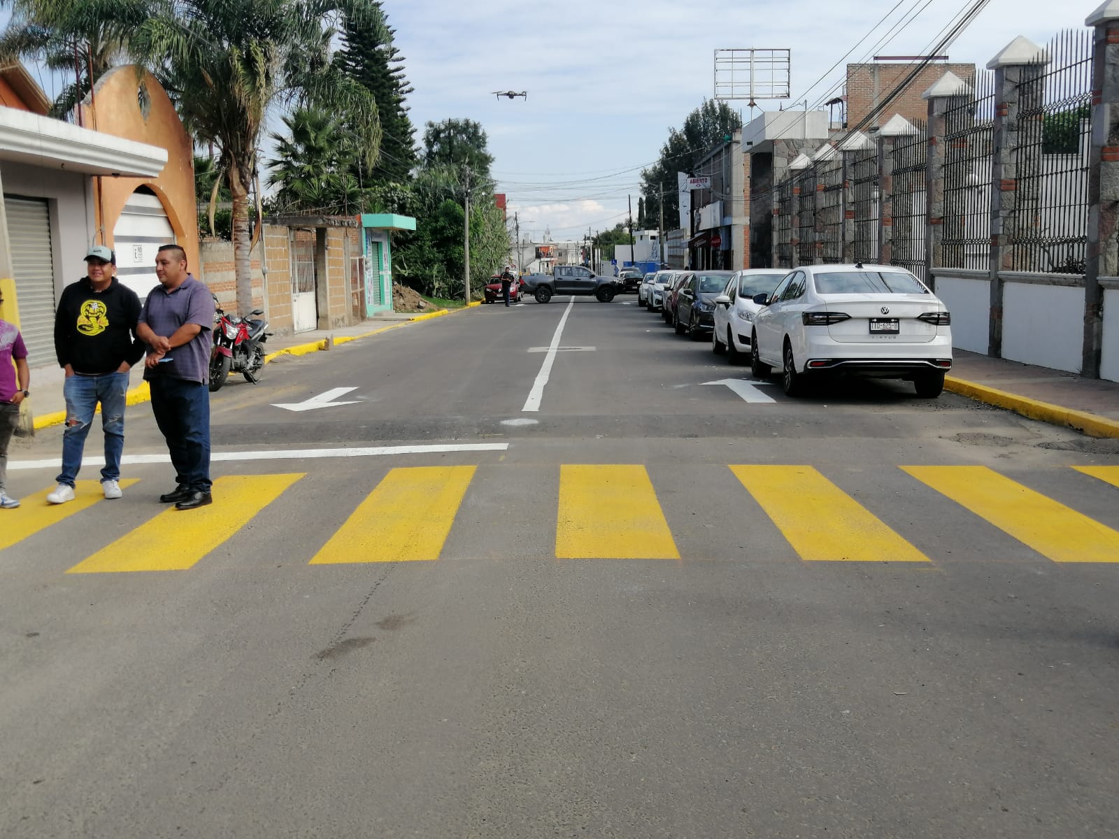 Por: Cortesía Lula Pineda Entrega Filomeno Sarmiento rehabilitación de calle San Lorenzo en cabecera municipal