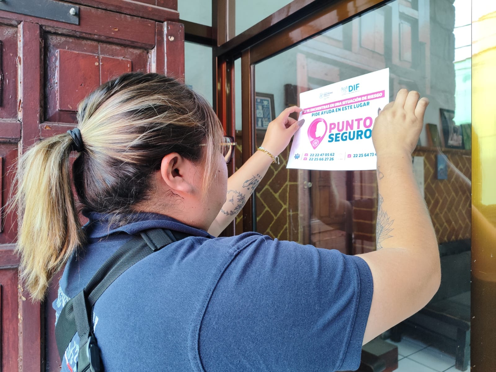 Por: Cortesía Lula Pineda Creación de espacios seguros en el centro de San Pedro Cholula