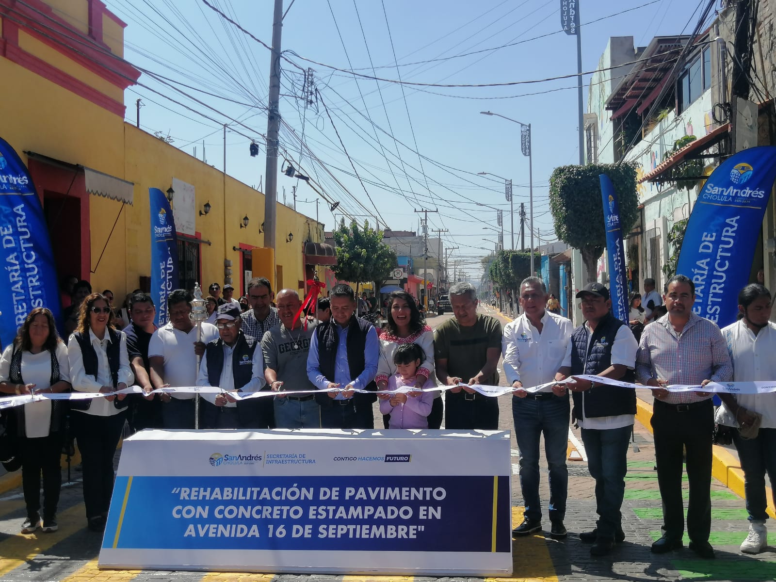 San Andrés Cholula: Rehabilitación de Avenida 16 de Septiembre beneficia a más de 200 mil personas 