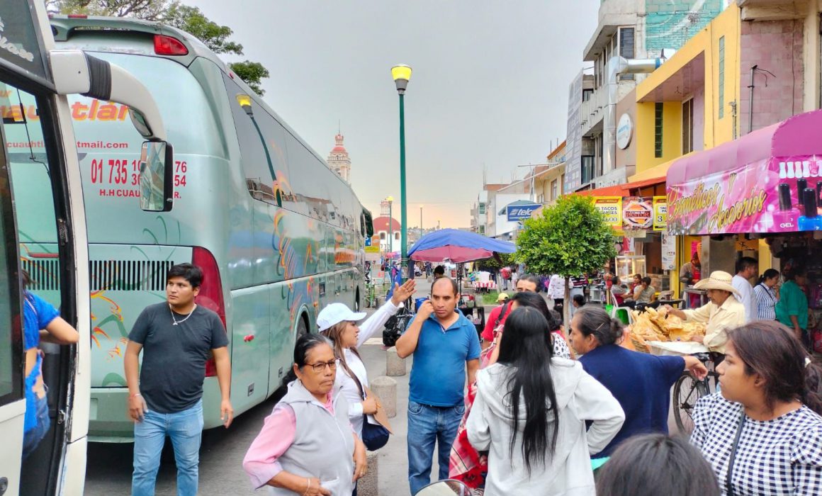 Por: Cortesía Saldo blanco en Chiautempan tras arribo de peregrinos