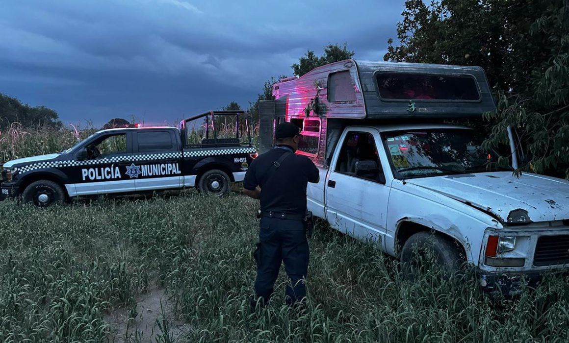 Por: Cortesía Localiza policía de Huamantla camioneta abandonada gracias al apoyo ciudadano