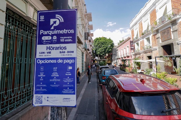 Por: Cortesía Congreso reactiva cobro de parquímetros en Puebla