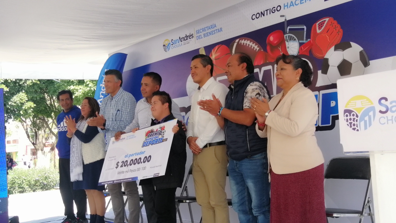 Por: Cortesía Lula Pineda San Andrés Cholula reconoce el talento deportivo local