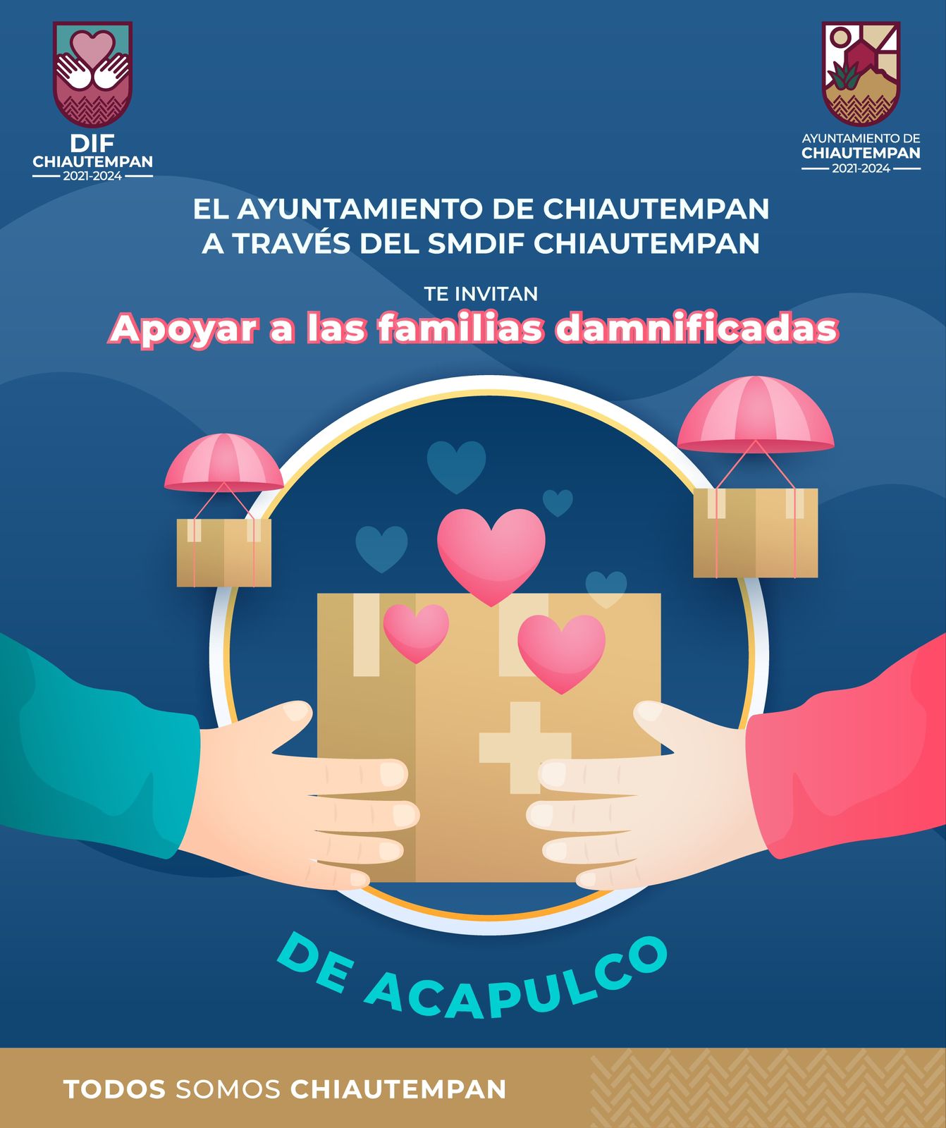 Abre Chiautempan centro de acopio para damnificados de Acapulco