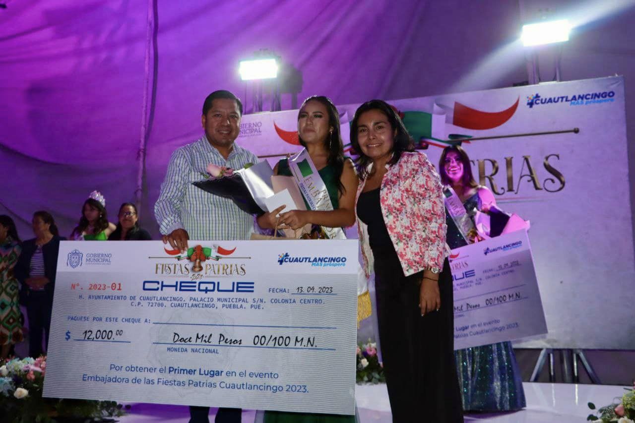 Cuautlancingo ya tiene Embajadora de las Fiestas Patrias 2023: Areli Florencia Sarmiento