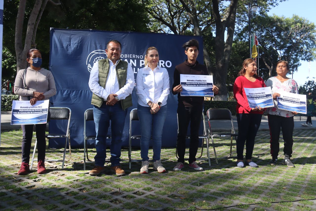 Comunicado oficial Paola Angon inicia entrega de 650 calentadores solares del programa Vivienda y Familia