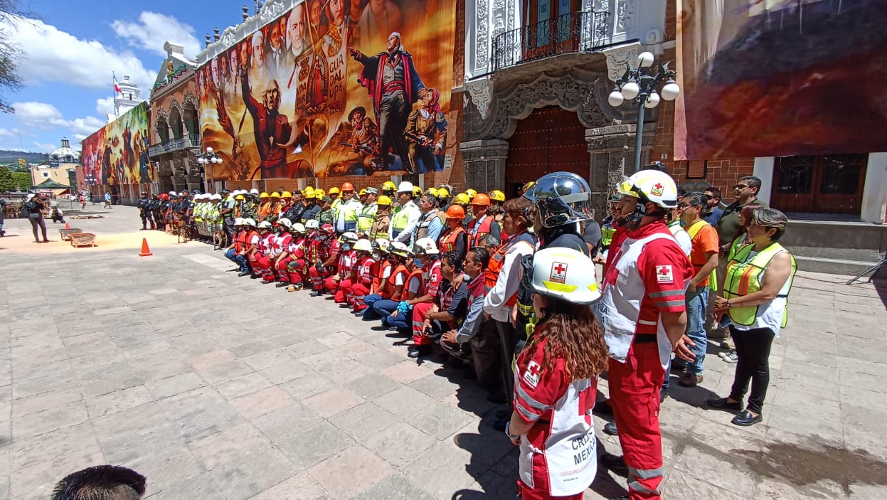 Activan a 150 elementos y paramédicos en Tlaxcala por simulacro