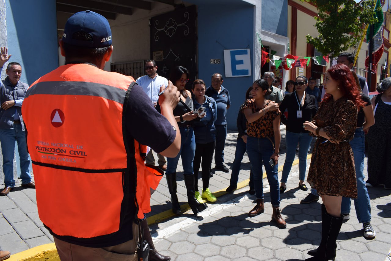 Comunicado oficial Gobierno de Cholula participa en Segundo Simulacro Nacional de Sismo junto a la ciudadanía