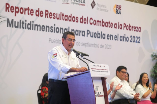 Por: Cortesía Registra Puebla disminución a la pobreza en medidores del CONEVAL