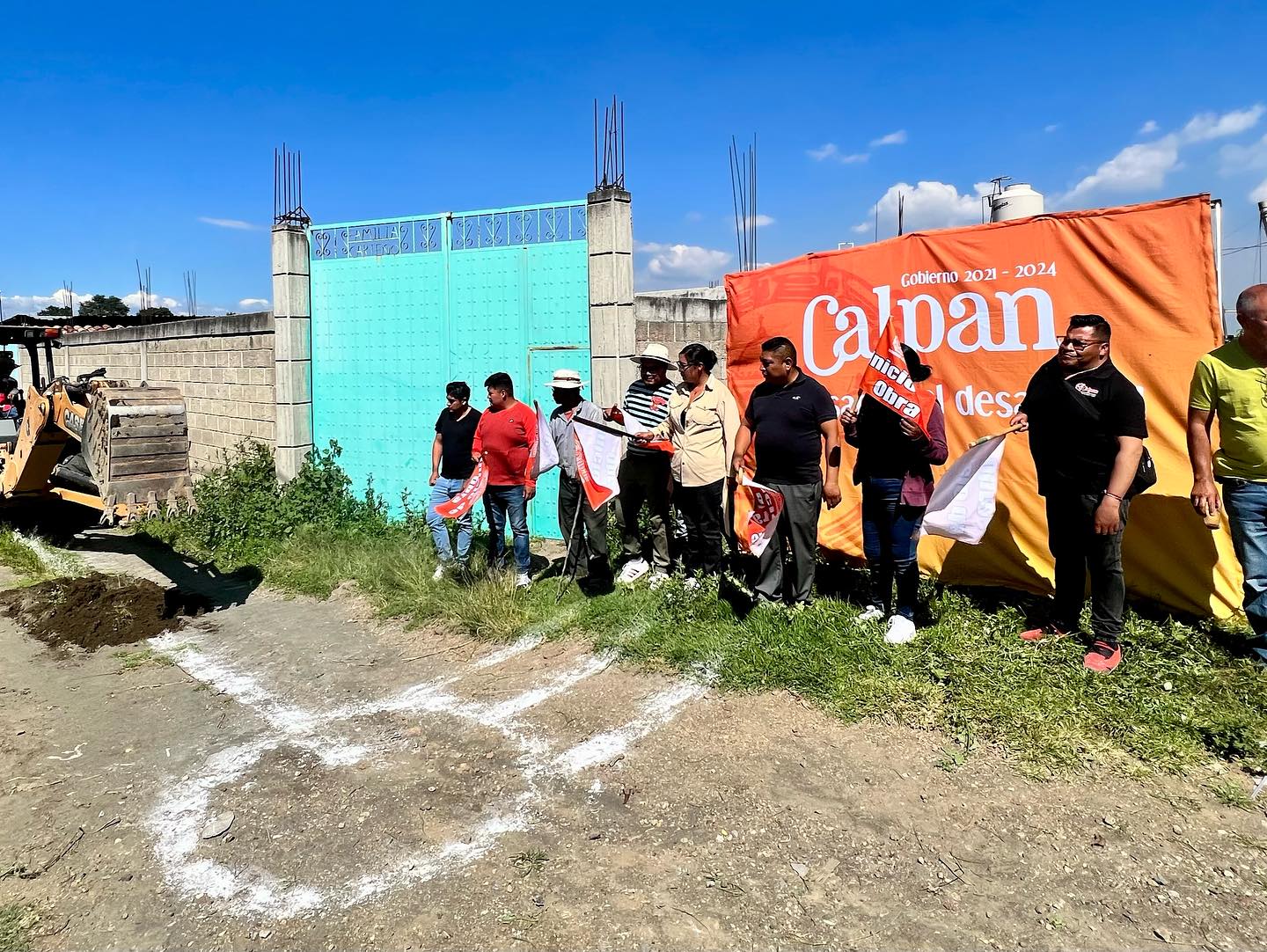 Por: Cortesía Lula Pineda Fernando Castellanos inaugura trabajos de ampliación de drenaje sanitario en San Lucas Atzala y cabecera municipal