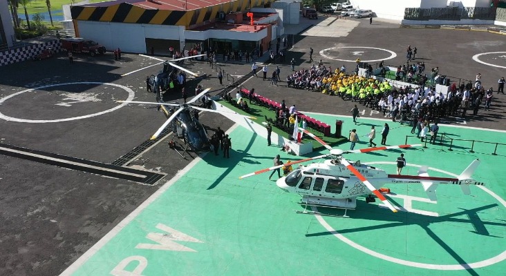 Por: Cortesía Gobierno estatal reactiva helicópteros para uso de Protección Civil, Seguridad Pública y Salud