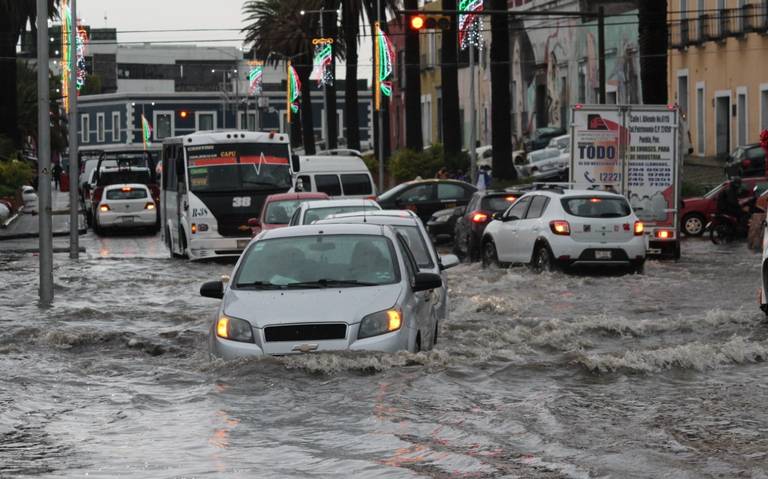 Inundaciones en Puebla debido a Fuerte Lluvia