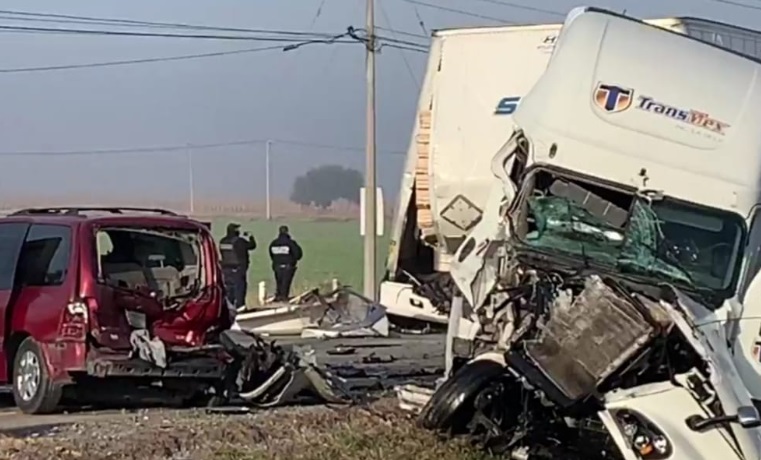 Foto: Cortesía  Se registra carambola en la autopista México-Querétaro entre 10 vehículos