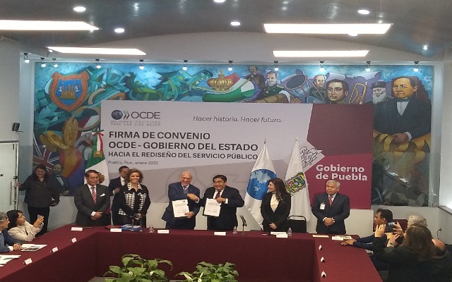 Foto: Daniel Jiménez Gobierno estatal firma convenio con la OCDE