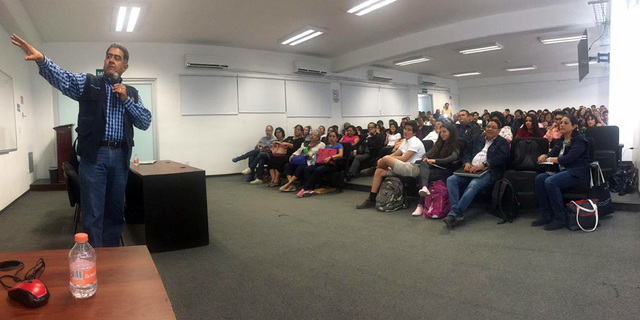 Foto: Cortesía Imparten taller a la comunidad universitaria sobre medidas ante la actividad volcánica