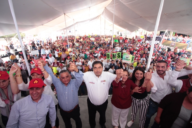 Foto: Especial Celebra Barbosa Huerta participación de Claudia Rivera aunque dice que no está en la estructura de campaña