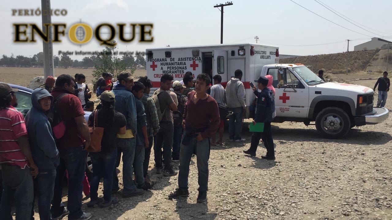 Cruz Roja atiende a 200 migrantes en Ciudad Serdán 