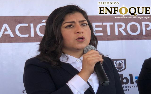 Foto: Gabriela García Aparece por segunda vez Claudia Rivera en evento de Miguel Barbosa