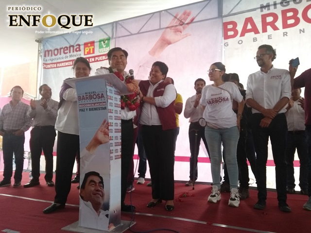 Foto: Omar Sánchez Miguel Barbosa llama a Karina Pérez su hermana; buscarán mejorar seguridad en San Andrés